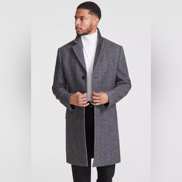 Vintage Casualcraft New York Herringbone Coat fulling lined. unisex. Size 38